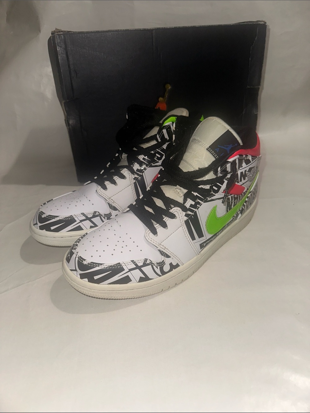 Nike Men's Jordan 1’s Allover Logos Sneaker